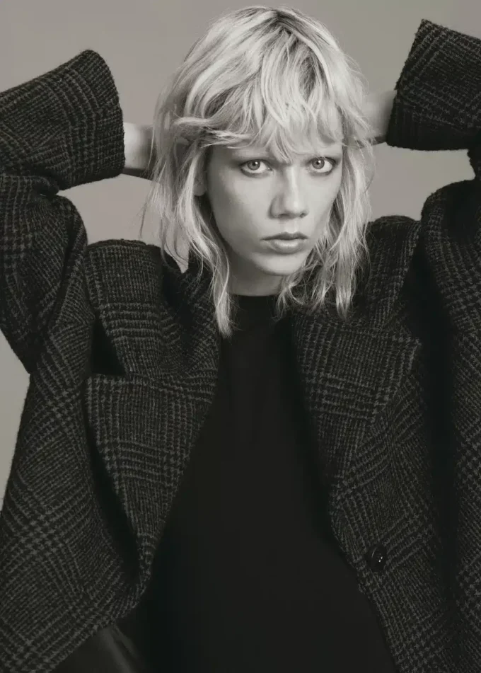 Cappotto in misto lana a quadri Cappotto in misto lana a quadri