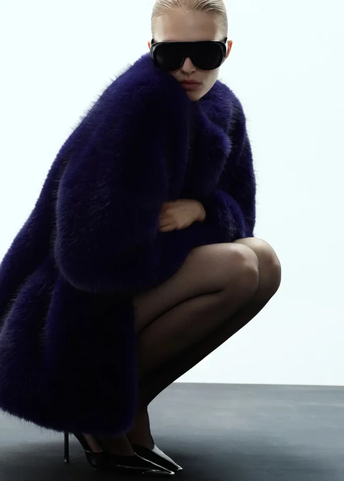 Cappotto in pelliccia sintetica Cappotto in pelliccia sintetica