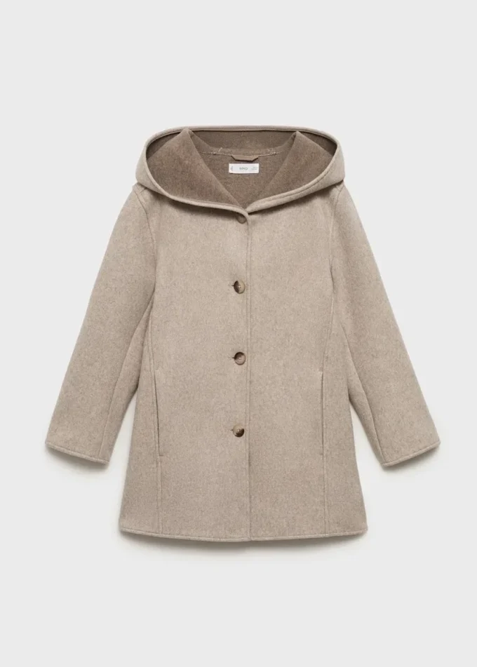 Cappotto in tessuto con tasche Cappotto in tessuto con tasche