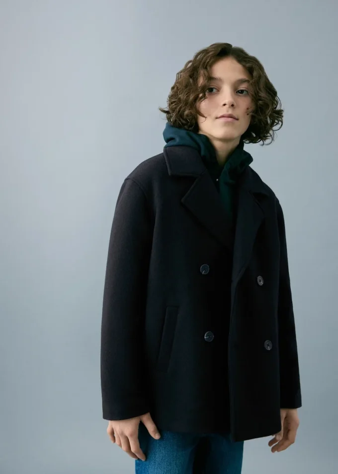 Cappotto in tessuto di lana