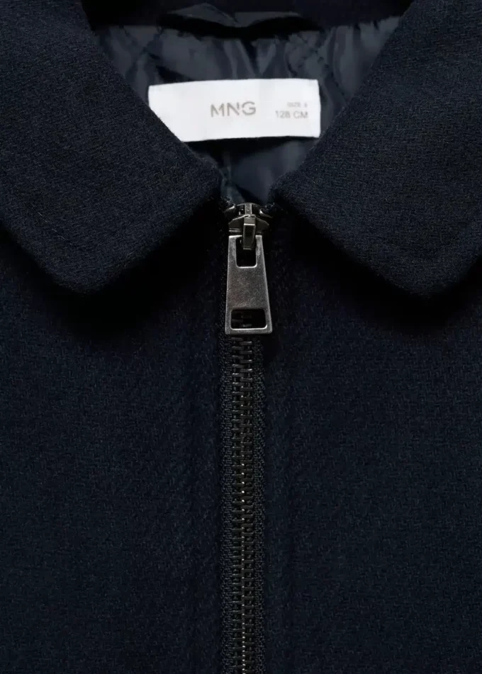 Cappotto in tessuto di lana Cappotto in tessuto di lana