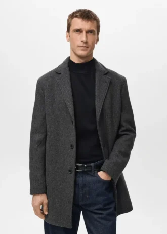 Cappotto leggero in lana riciclata Cappotto leggero in lana riciclata