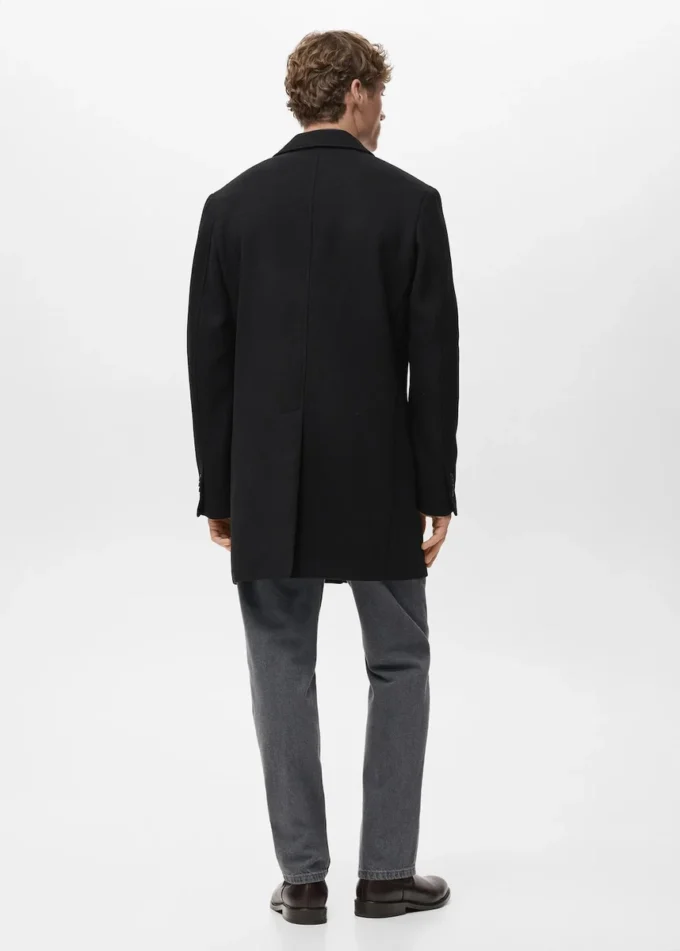 Cappotto leggero in lana riciclata Cappotto leggero in lana riciclata