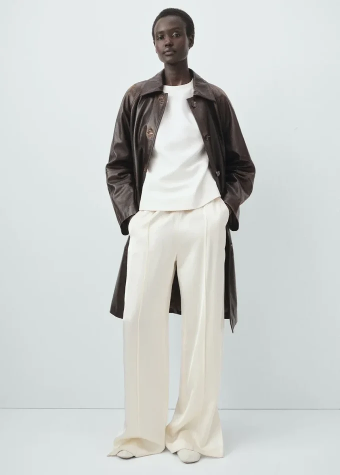 Cappotto lungo 100% pelle Cappotto lungo 100% pelle