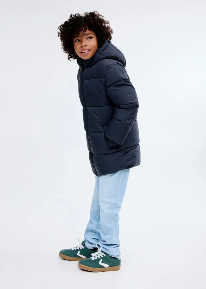 Cappotto lungo con fodera imbottita