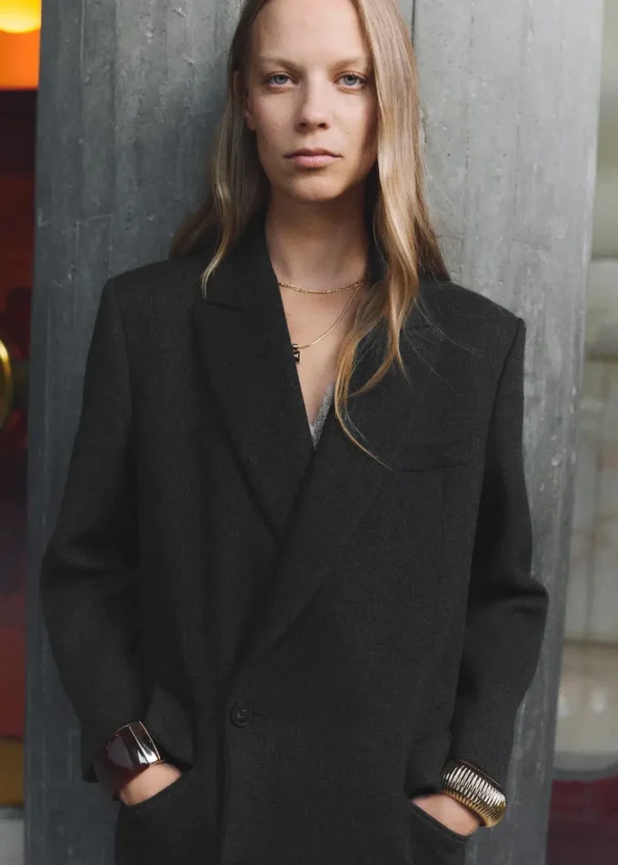 Cappotto lungo doppiopetto Cappotto lungo doppiopetto