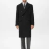 Cappotto lungo doppiopetto in lana Cappotto lungo doppiopetto in lana