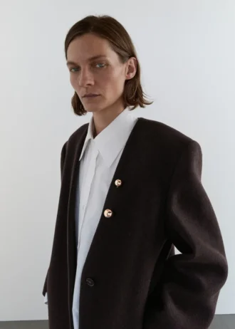 Cappotto lungo in lana