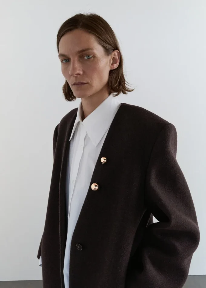 Cappotto lungo in lana Cappotto lungo in lana