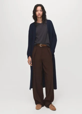 Cappotto lungo in maglia