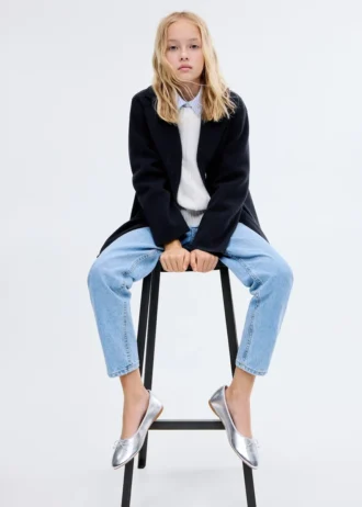 Cappotto midi in tessuto