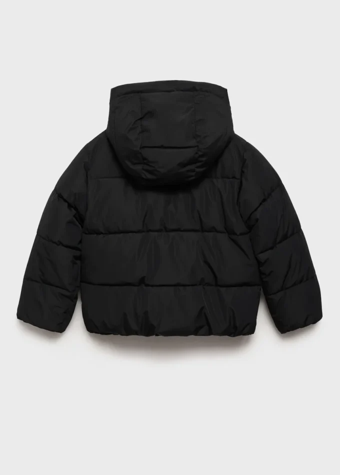 Cappotto trapuntato con fodera e cappuccio Cappotto trapuntato con fodera e cappuccio