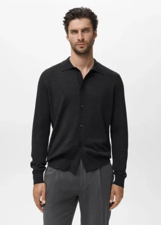 Cardigan 100% lana merino