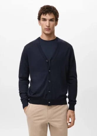 Cardigan 100% lana merino