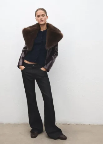 Cardigan con bordi smerlati