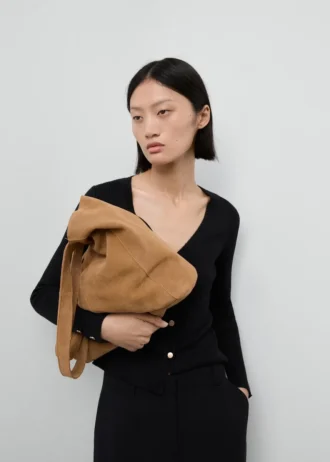 Cardigan con bottoni a costine