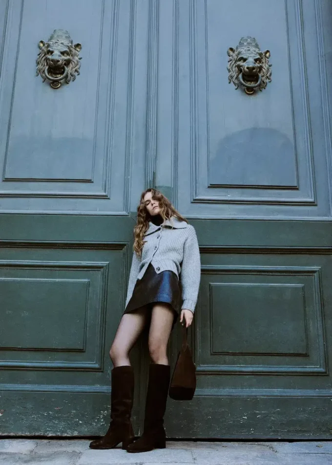 Cardigan con collo a scialle Cardigan con collo a scialle