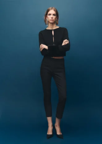 Cardigan con polsini in pelliccia sintetica