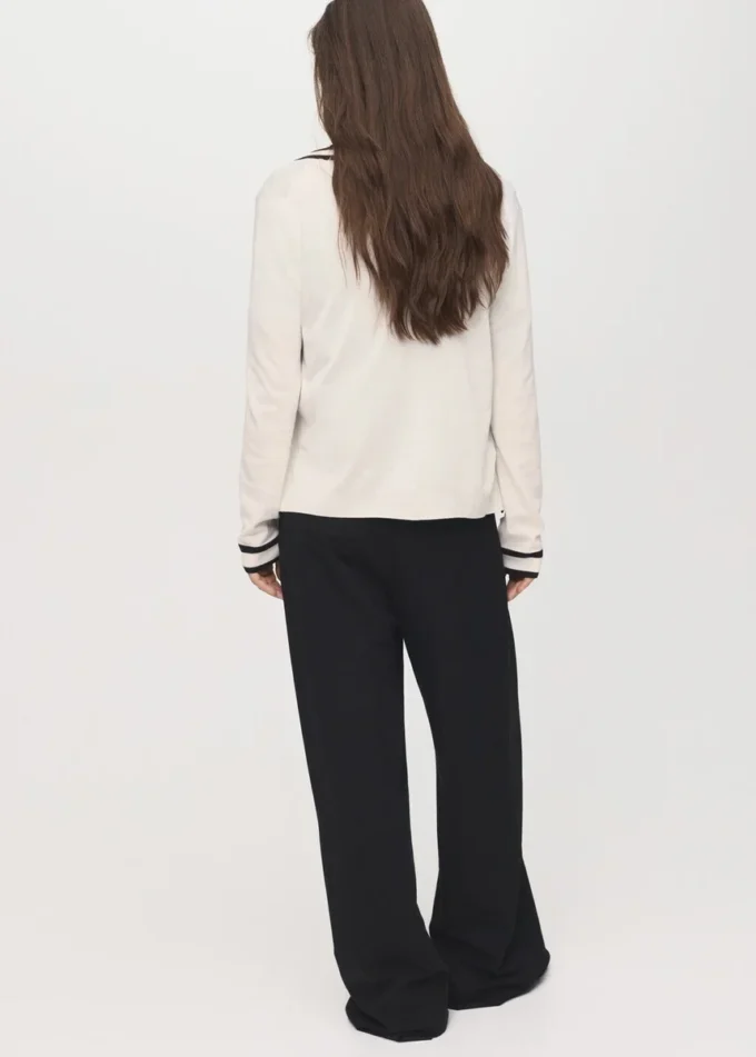 Cardigan con strisce a contrasto Cardigan con strisce a contrasto