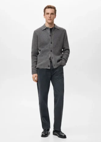 Cardigan in maglia a costine Cardigan in maglia a costine