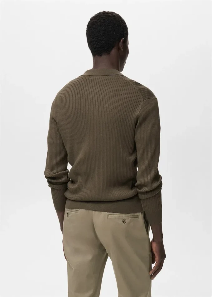 Cardigan in maglia a costine Cardigan in maglia a costine