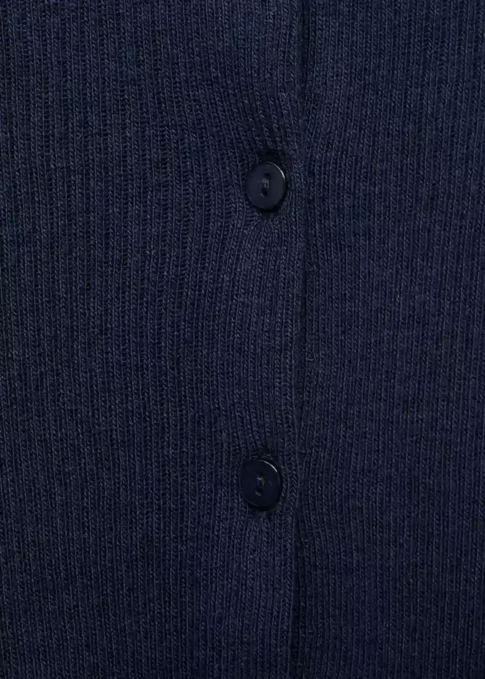 Cardigan in maglia a costine Cardigan in maglia a costine