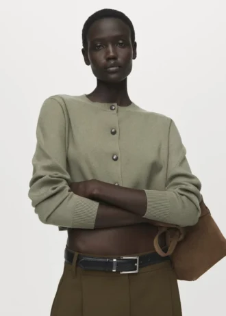 Cardigan in maglia con bottoni