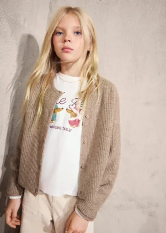 Cardigan in maglia con bottoni