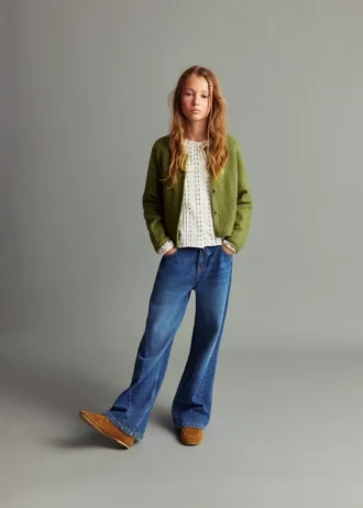 Cardigan in maglia con bottoni