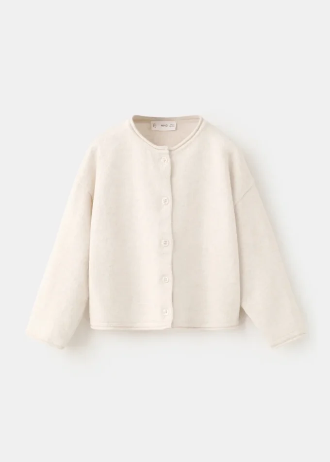 Cardigan in maglia con bottoni