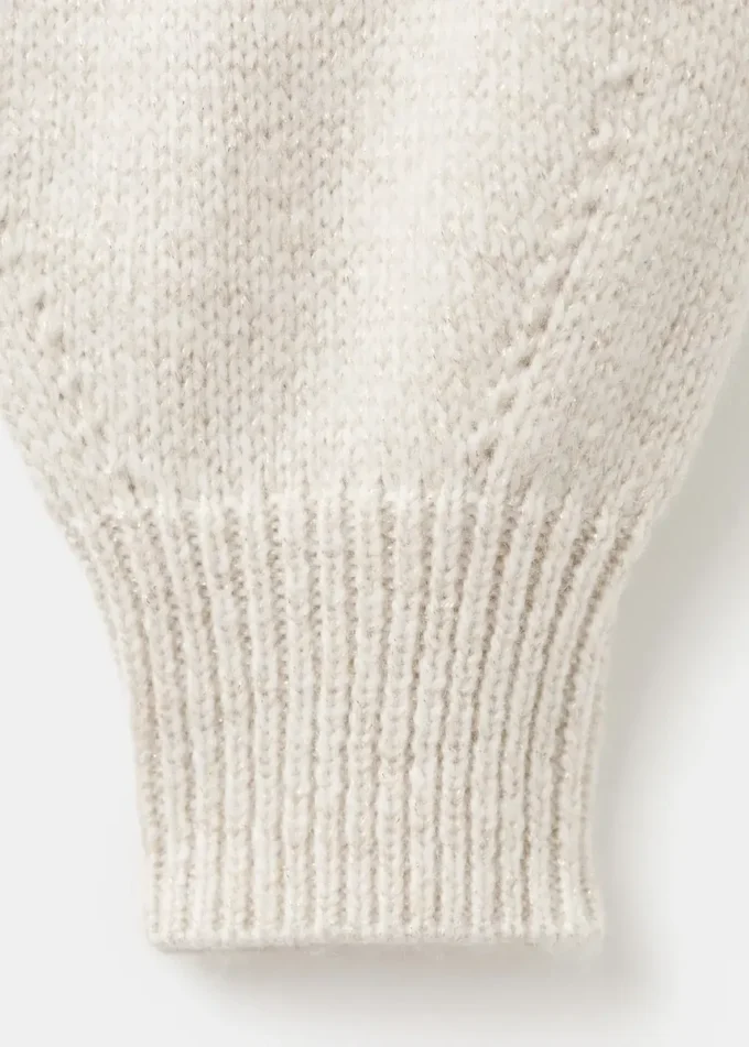 Cardigan in maglia con dettagli lucidi