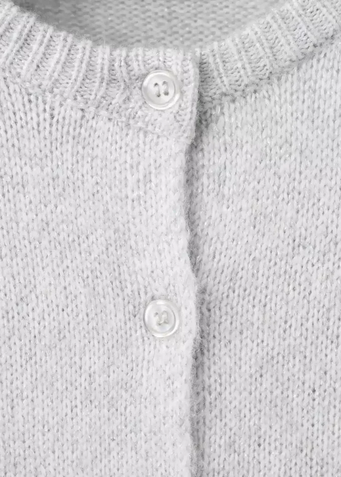 Cardigan in maglia con dettagli lucidi Cardigan in maglia con dettagli lucidi