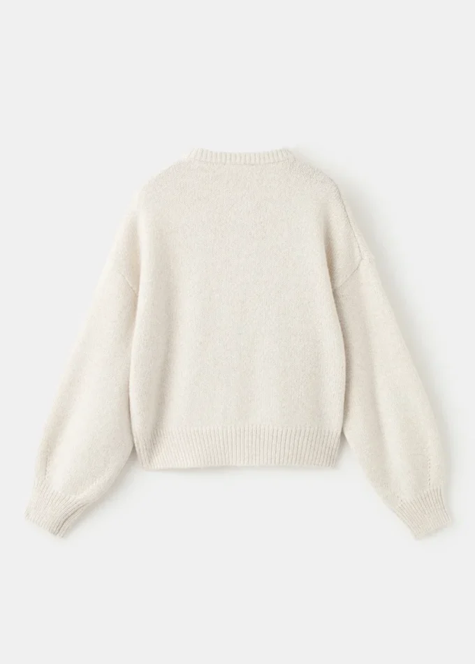 Cardigan in maglia con dettagli lucidi