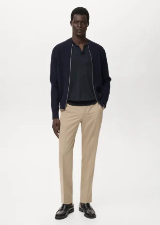 Cardigan in maglia con zip Cardigan in maglia con zip