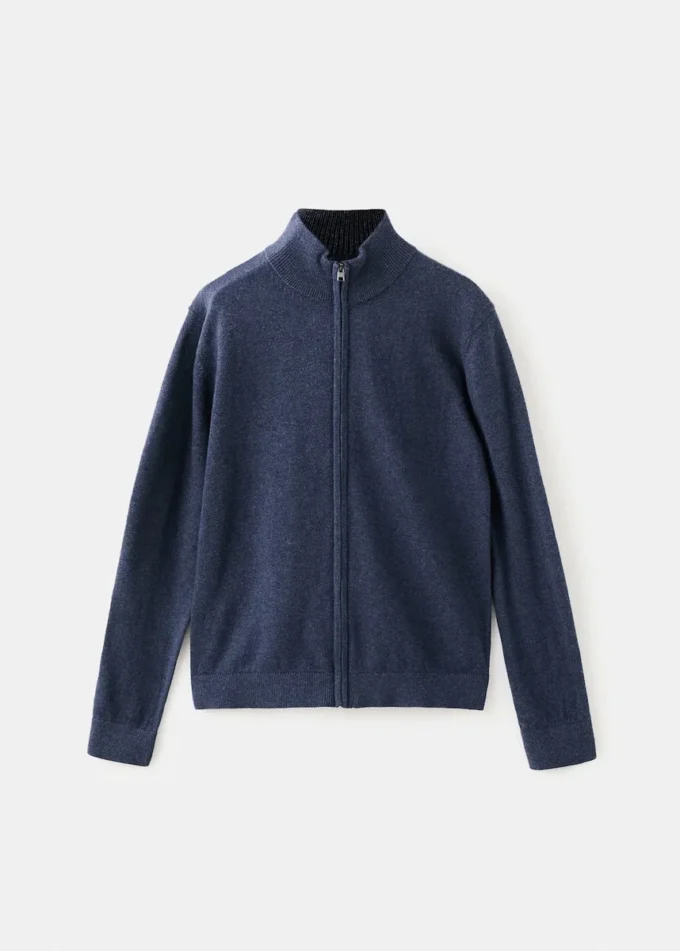 Cardigan in maglia con zip Cardigan in maglia con zip