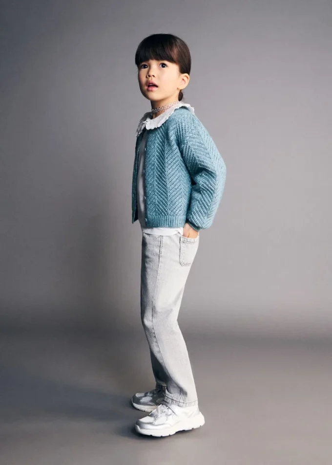 Cardigan in maglia lurex