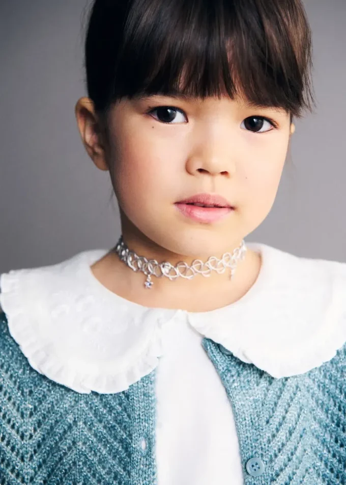 Cardigan in maglia lurex