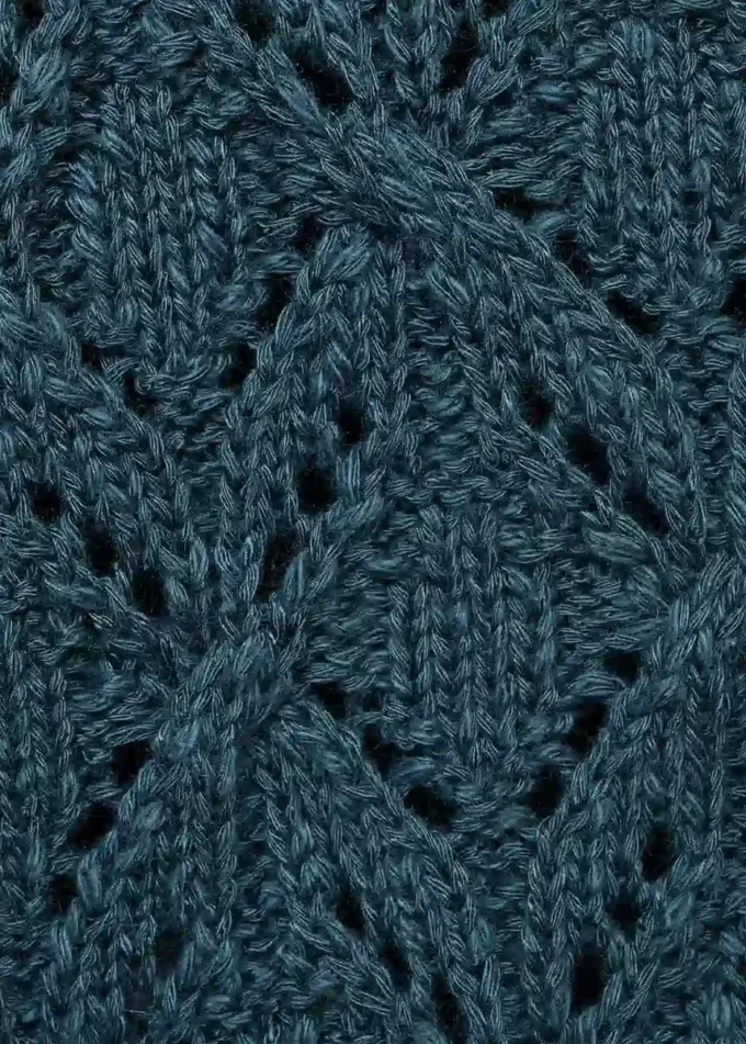 Cardigan in maglia traforata