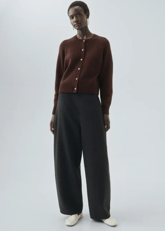 Cardigan in misto lana a maglia grossa Cardigan in misto lana a maglia grossa