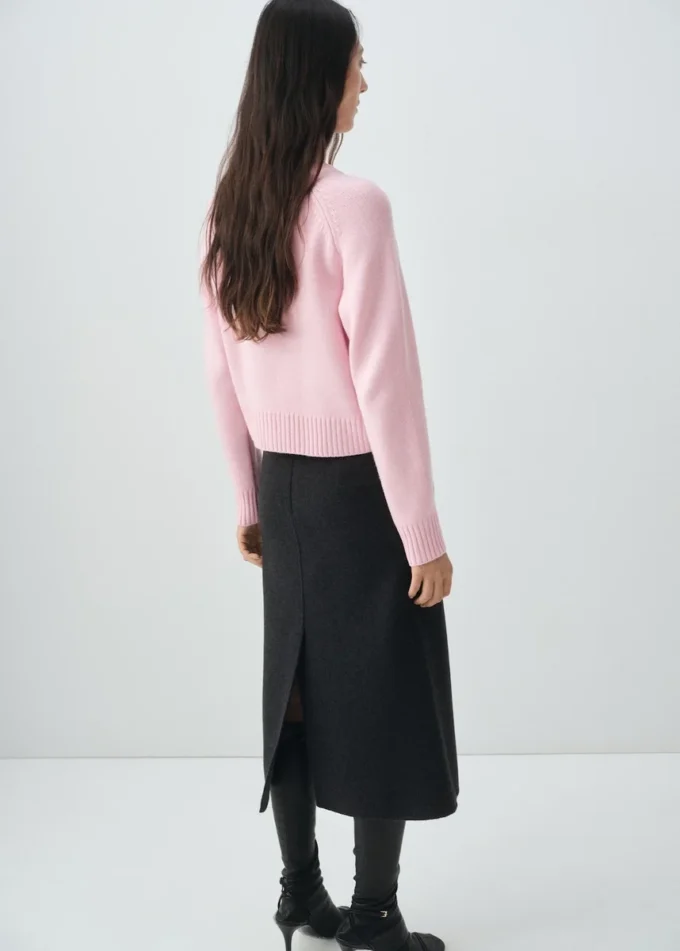 Cardigan in misto lana a maglia grossa Cardigan in misto lana a maglia grossa