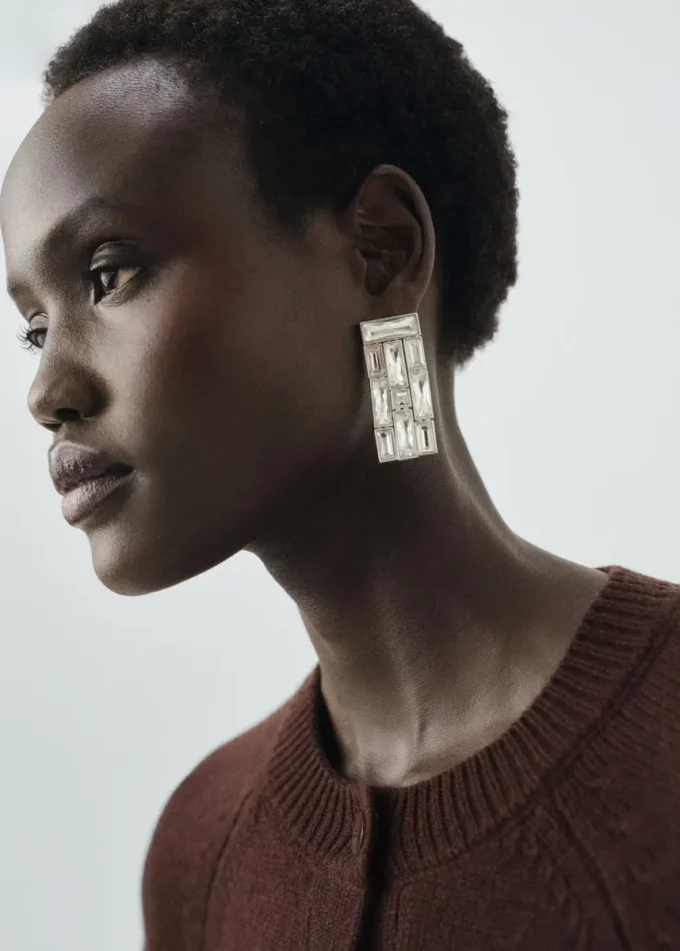 Cardigan in misto lana a maglia grossa Cardigan in misto lana a maglia grossa