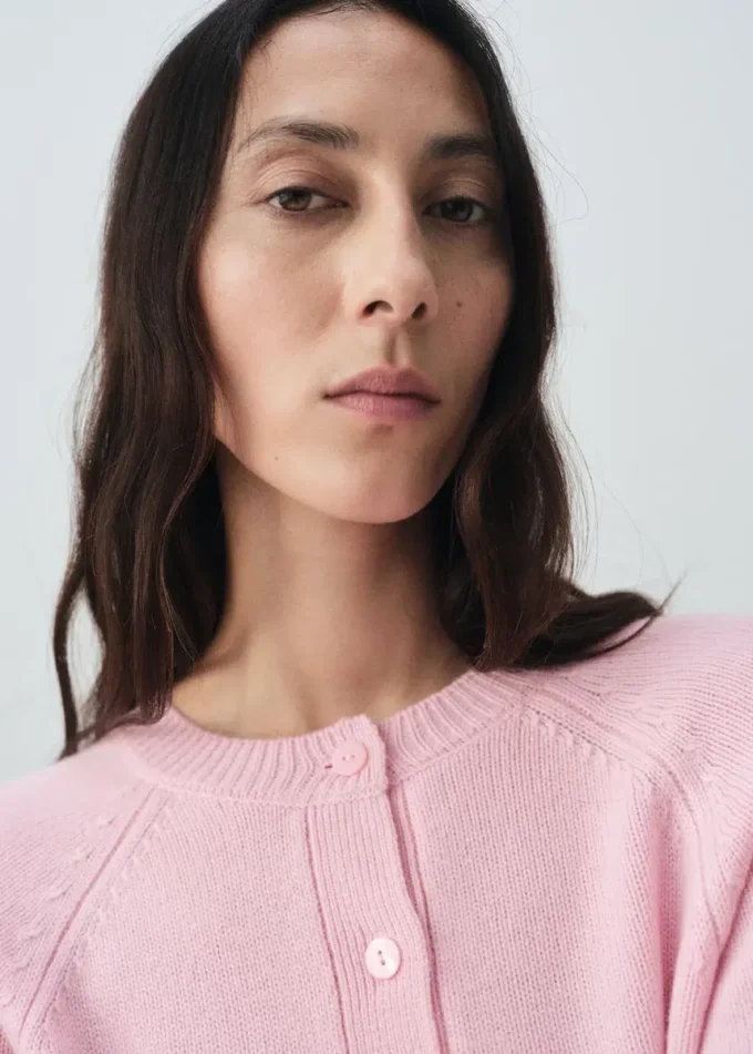 Cardigan in misto lana a maglia grossa Cardigan in misto lana a maglia grossa