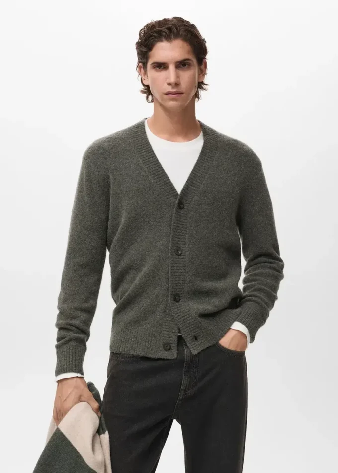 Cardigan in misto lana lavorato a maglia Cardigan in misto lana lavorato a maglia