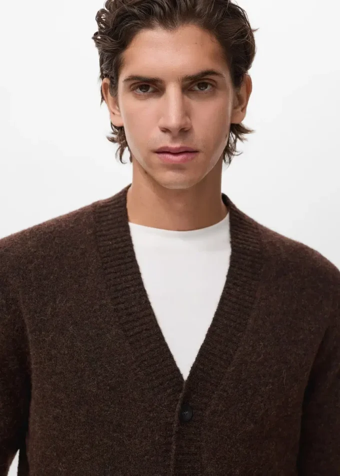 Cardigan in misto lana lavorato a maglia Cardigan in misto lana lavorato a maglia