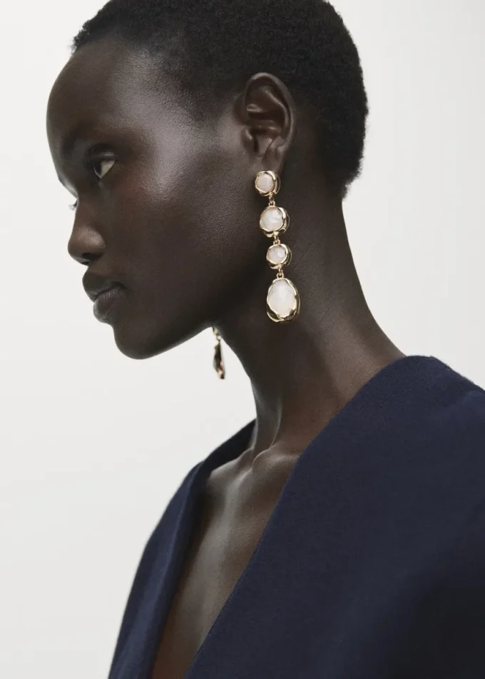 Cardigan incrociato con bottoni gioiello Cardigan incrociato con bottoni gioiello