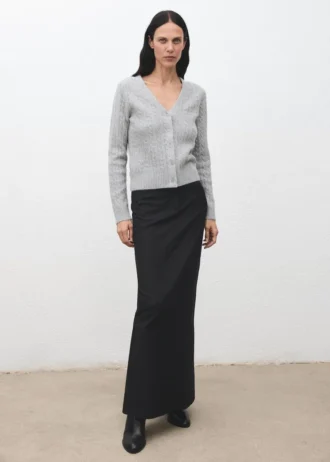 Cardigan lavorato a maglia intrecciata