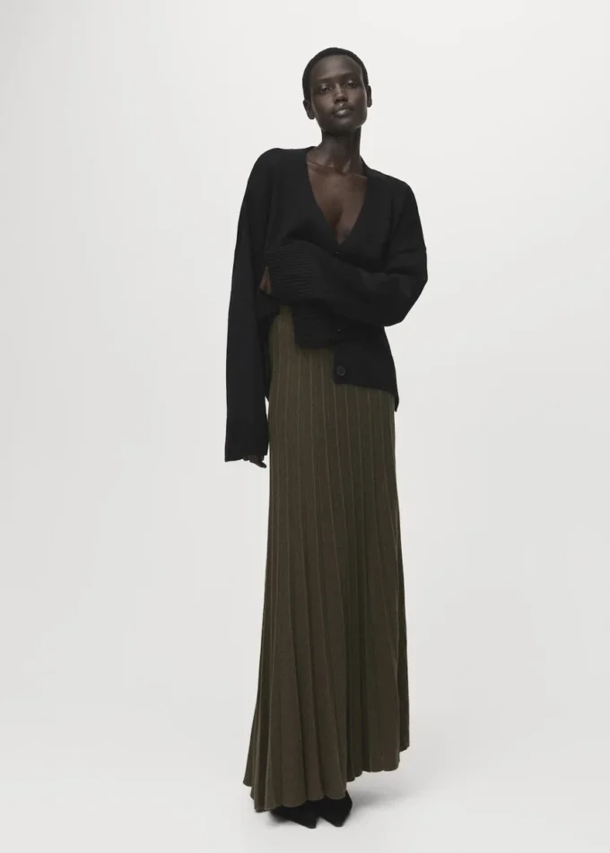 Cardigan oversize con scollo a V Cardigan oversize con scollo a V