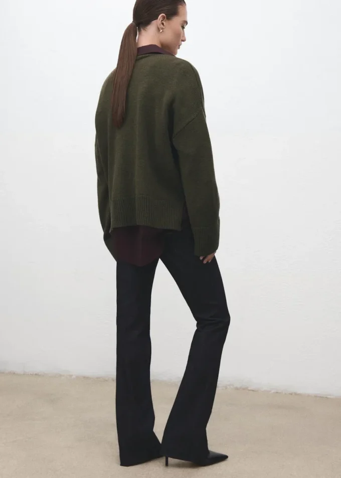 Cardigan oversize con scollo a V Cardigan oversize con scollo a V