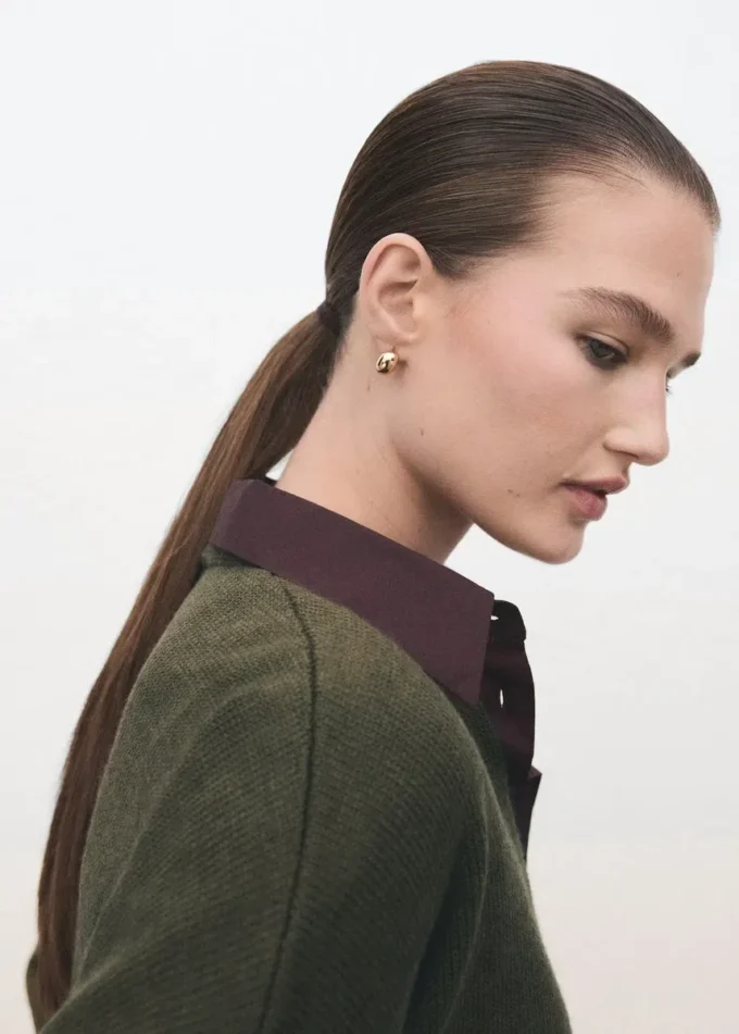 Cardigan oversize con scollo a V Cardigan oversize con scollo a V