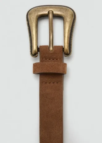 Cintura in pelle con borchie